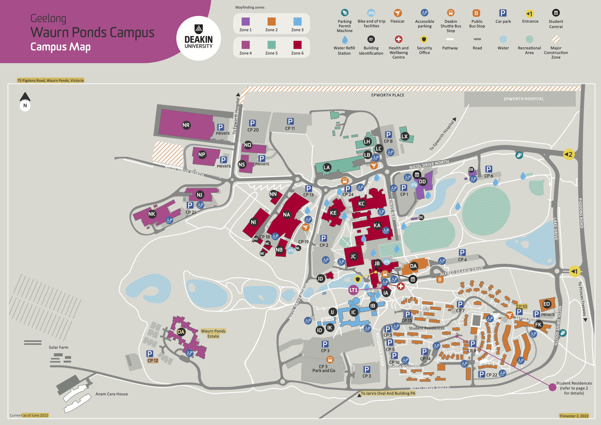 geelong-waurn-ponds-campus-map
